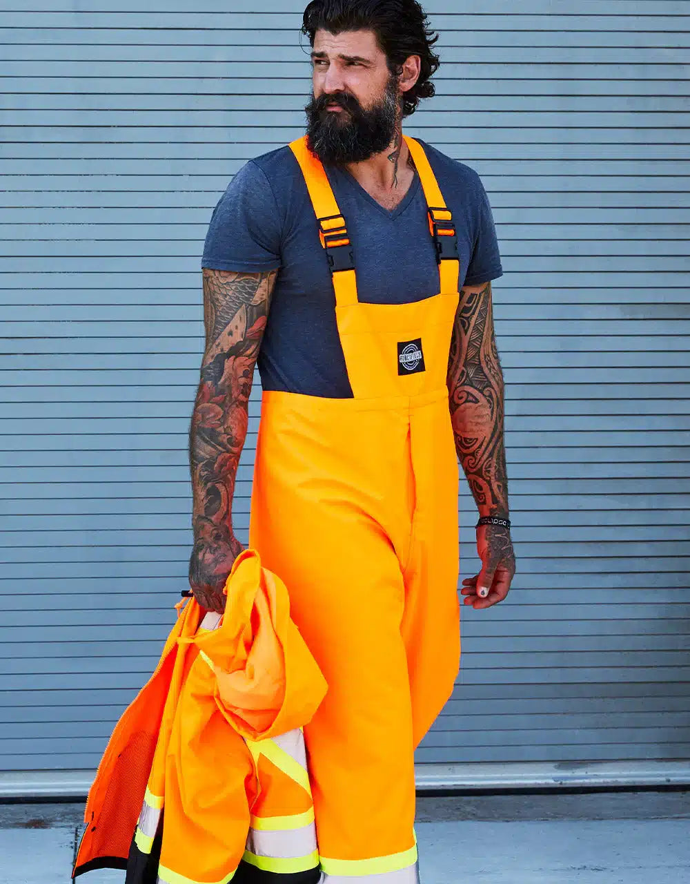 Image of Hi Vis Safety Rain Overall